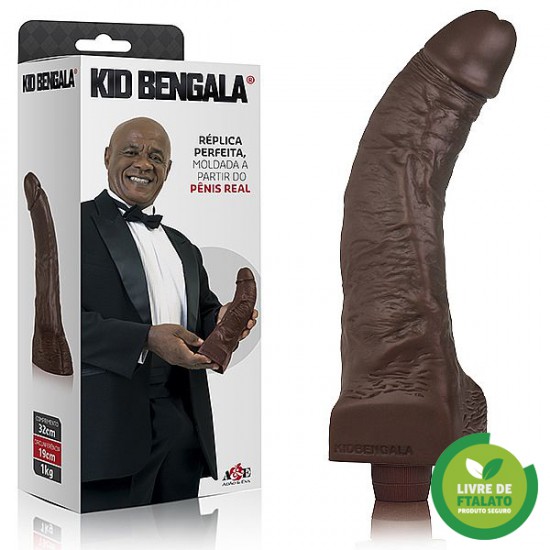 PROTESE 32 X 5 5 CM KID BENGALA COM VIBRO CONSOLO SEXSHOP SEX  